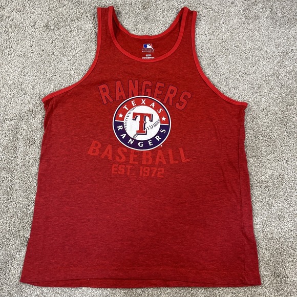 Other - Texas Rangers Shirt Mens‎ Small Red Logo MLB Baseball Sleeveless Tank Top Muscle